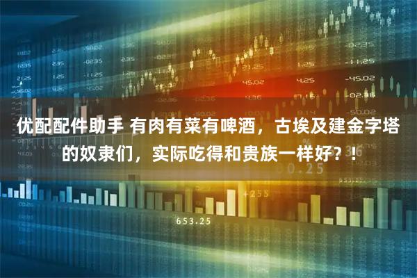 优配配件助手 有肉有菜有啤酒，古埃及建金字塔的奴隶们，实际吃得和贵族一样好？!