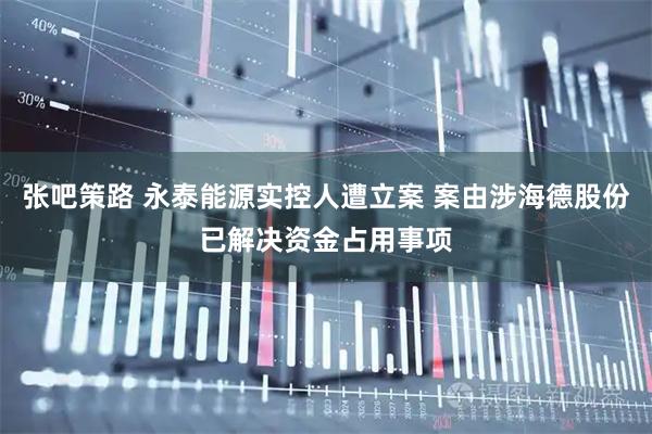 张吧策路 永泰能源实控人遭立案 案由涉海德股份已解决资金占用事项